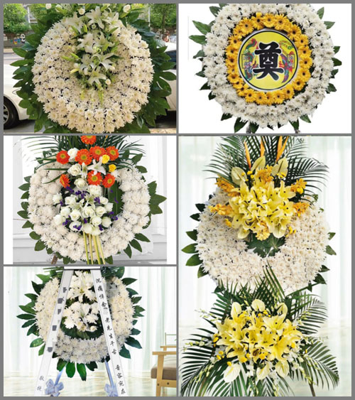 陕西咸阳市永寿县常宁镇东班白村花圈速递